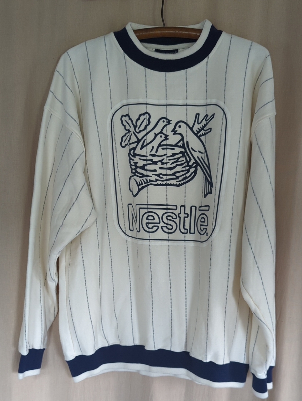Vintage 1980s 90s NESTLE Logo Swingster Crewneck Sweater Sweatshirt